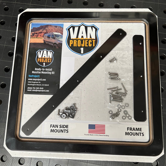 Van Project 1 MaxxFan Mounting Kit - Ford Transit - Black High Strength Glass-Reinforced Nylon
