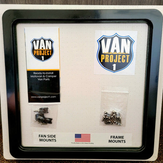 Van Project 1 Maxxfan Mounting Kit - Mercedes Sprinter - Black High Strength Glass-Reinforced Nylon
